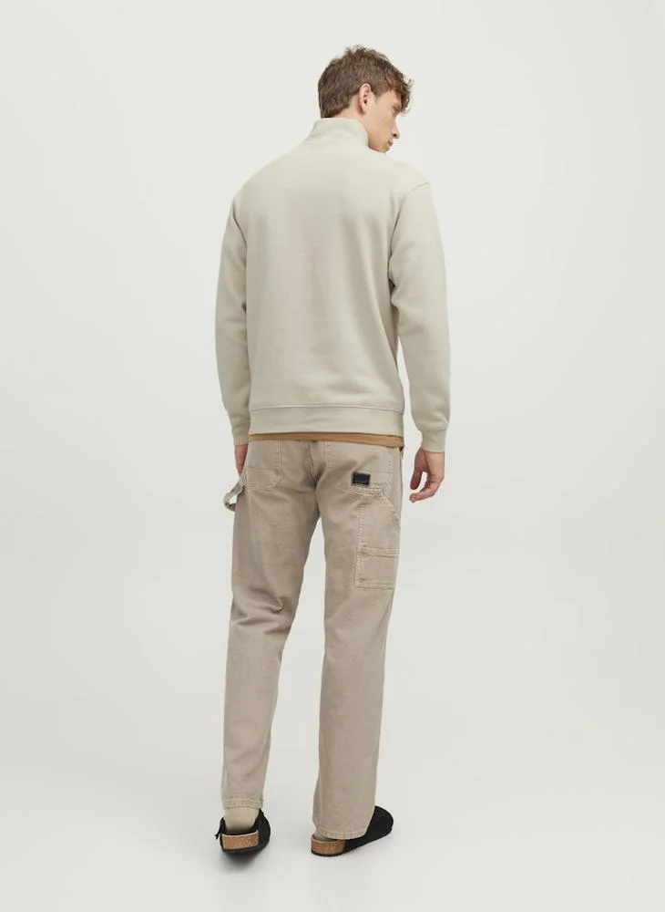 JACK & JONES  Solid Crew Neck Regular Fit Sweatshirt for Men | Best Price UAE